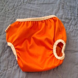 Bright Orange Kids Diaper Cover
